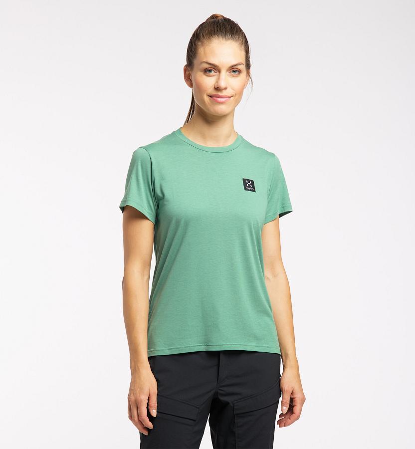 Haglöfs Womens Lyocel T-Shirt Green New Zealand 43127LOQH